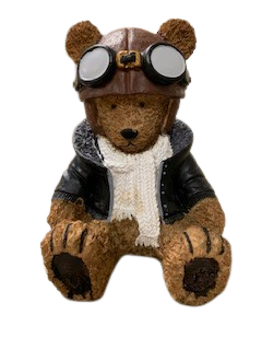 Baylor Aviation Science Aviator Bear Figurine