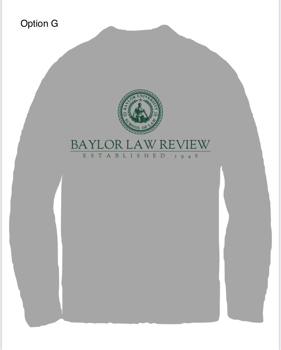 Baylor Law Review Sweatshirt