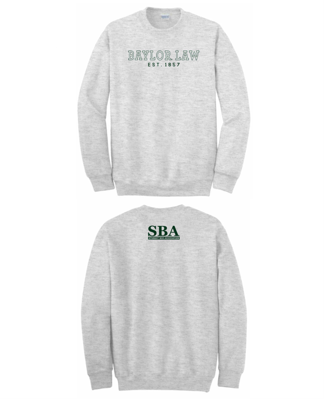 BU Law Embroidered Crewneck